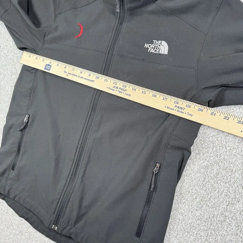 The North Face TNF Apex Jacket Mens S Black‎ Long Sleeve Full Zip Wind Hiking